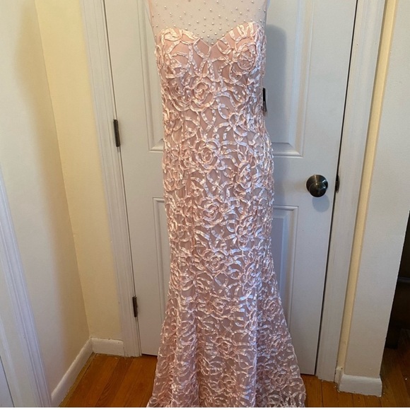 Formal Dress Sizes 8 & 12 Blush Pink Mermaid Prom - Picture 6 of 6